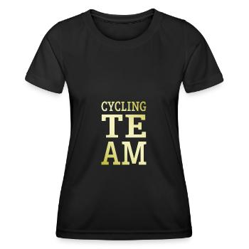 Cycling Team Team - Women's Functional T-Shirt - black - Front - AI Model Female 172 light (172cm)