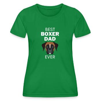 Meilleur boxeur papa cadeau de la fête des pères - T-shirt sport Femme - vert - Devant - AI Model Female 172 dark (172cm)