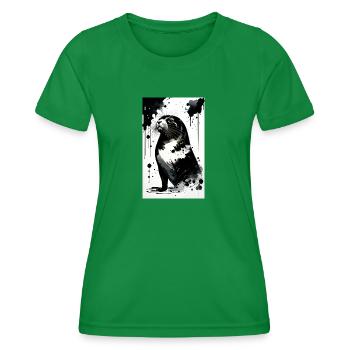 Adorable délice de phoque - T-shirt sport Femme - vert - Devant - AI Model Female 172 dark (172cm)