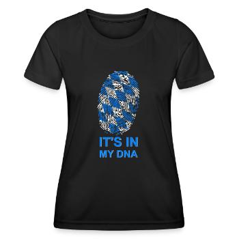 ADN de Bavière - T-shirt sport Femme - noir - Devant - AI Model Female 172 light (172cm)