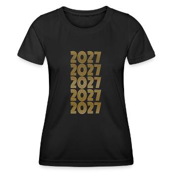 2027 - Women's Functional T-Shirt - black - Front - AI Model Female 172 light (172cm)