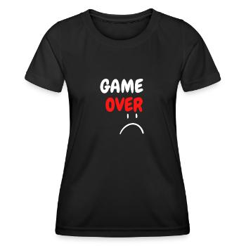 Fin du jeu - T-shirt sport Femme - noir - Devant - AI Model Female 172 light (172cm)