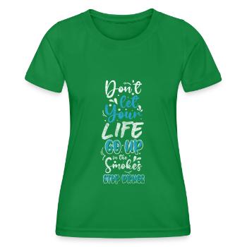 Drugs Addicted Marijuana - Women's Functional T-Shirt - kelly green - Front - AI Model Female 172 dark (172cm)