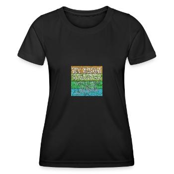 komisches alter weiss alt - Frauen Funktions-T-Shirt - Schwarz - Vorne - AI Model Female 172 light (172cm)