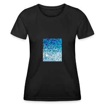 Cube Coucher de soleil 2 2 - T-shirt sport Femme - noir - Devant - AI Model Female 172 light (172cm)