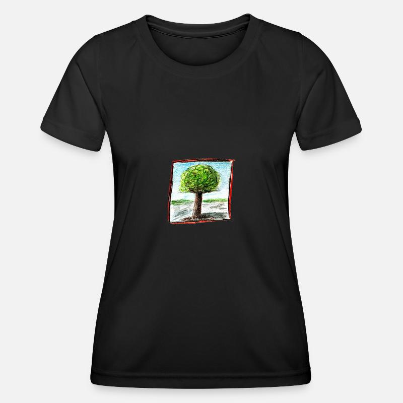 Tree 1 - Women's Functional T-Shirt - black