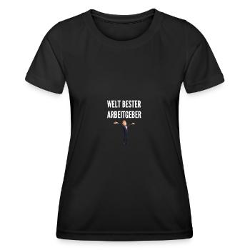 Welt Bester Arbeitgeber - Geschenke für Chefs - Frauen Funktions-T-Shirt - Schwarz - Vorne - AI Model Female 172 light (172cm)