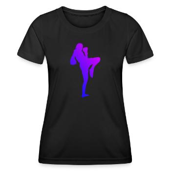 Thai Boxing Thai Boxing Muay Thai Thai Boxer Thai Boxing - Women's Functional T-Shirt - black - Front - AI Model Female 172 light (172cm)