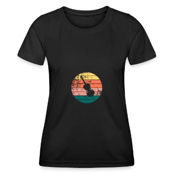 Cello - Frauen Funktions-T-Shirt - Schwarz - Vorne - AI Model Female 172 light (172cm)