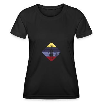 Cello - Frauen Funktions-T-Shirt - Schwarz - Vorne - AI Model Female 172 light (172cm)