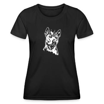 Thai Ridgeback Krone Hunde Hund Wilsigns - Frauen Funktions-T-Shirt - Schwarz - Vorne - AI Model Female 172 light (172cm)