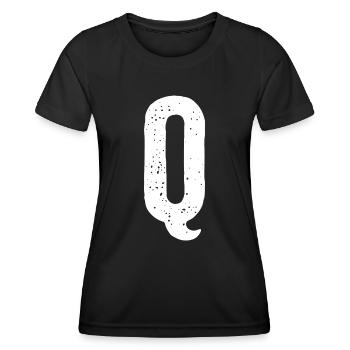 Q-Brief - Frauen Funktions-T-Shirt - Schwarz - Vorne - AI Model Female 172 light (172cm)