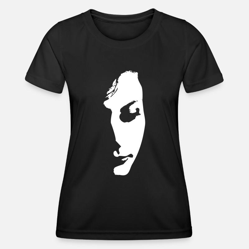 Half Face - Women's Functional T-Shirt - black