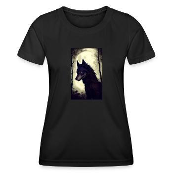 Werewolf | Wolf | Mythical creatures | Monsters | Mystical - Women's Functional T-Shirt - black - Front - AI Model Female 172 light (172cm)
