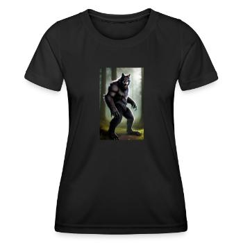 Werewolf | Wolf | Mythical creatures | Monsters | Mystical - Women's Functional T-Shirt - black - Front - AI Model Female 172 light (172cm)