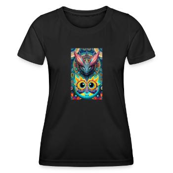 Extraterrestre | OVNI | Vaisseau spatial | PAU | étranger - T-shirt sport Femme - noir - Devant - AI Model Female 172 light (172cm)
