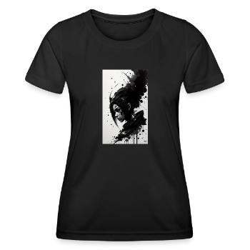 Extraterrestre | OVNI | Vaisseau spatial | PAU | étranger - T-shirt sport Femme - noir - Devant - AI Model Female 172 light (172cm)