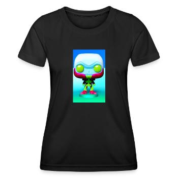 Alien | UFO | Raumschiff | UAP | außerirdische - Frauen Funktions-T-Shirt - Schwarz - Vorne - AI Model Female 172 light (172cm)
