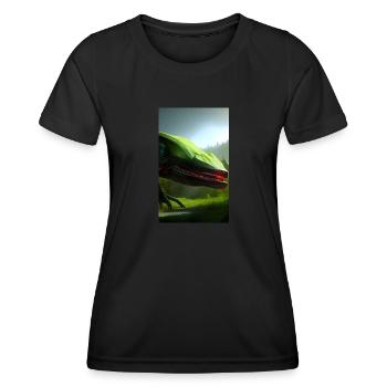 Extraterrestre | OVNI | Vaisseau spatial | PAU | étranger - T-shirt sport Femme - noir - Devant - AI Model Female 172 light (172cm)