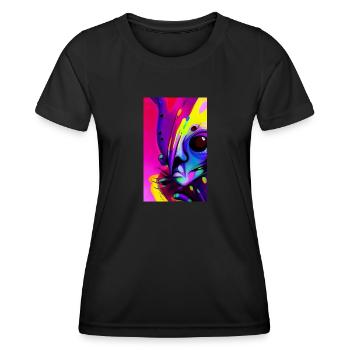 Alien | UFO | Spaceship | UAP | alien - Women's Functional T-Shirt - black - Front - AI Model Female 172 light (172cm)