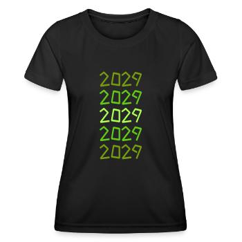 2029 - Women's Functional T-Shirt - black - Front - AI Model Female 172 light (172cm)