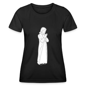 Christianisme Chrétien Mamie - T-shirt sport Femme - noir - Devant - AI Model Female 172 light (172cm)