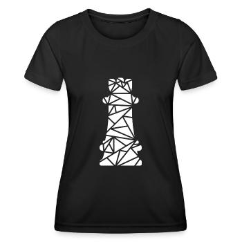 La tour - T-shirt sport Femme - noir - Devant - AI Model Female 172 light (172cm)