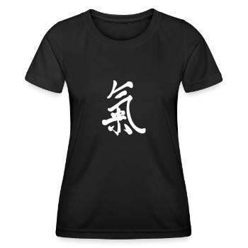 Chi (Qi) - Frauen Funktions-T-Shirt - Schwarz - Vorne - AI Model Female 172 light (172cm)