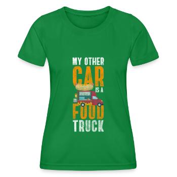 Truck Streetfood Imbiss Imbisswagen - Frauen Funktions-T-Shirt - Kelly Green - Vorne - AI Model Female 172 dark (172cm)