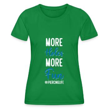 Piercing Pain Tattoo - Women's Functional T-Shirt - kelly green - Front - AI Model Female 172 dark (172cm)