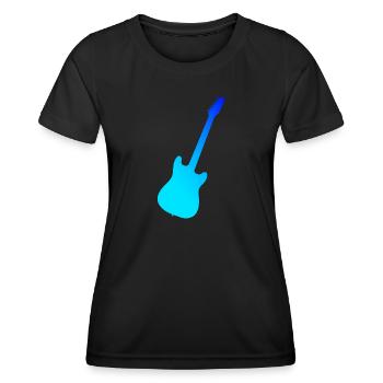 Guitariste Guitariste Guitare Guitariste Femmes - T-shirt sport Femme - noir - Devant - AI Model Female 172 light (172cm)