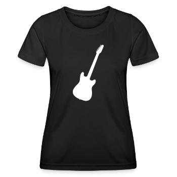 Guitariste Guitariste Guitariste Guitare Hommes - T-shirt sport Femme - noir - Devant - AI Model Female 172 light (172cm)