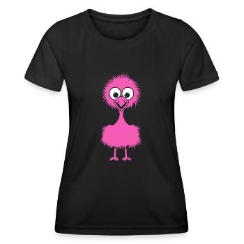 Strauß - Frauen Funktions-T-Shirt - Schwarz - Vorne - AI Model Female 172 light (172cm)