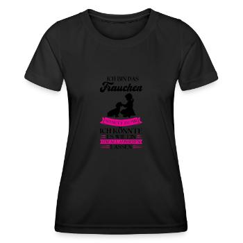Dackel Hund Hundefreunde Geschenk - Frauen Funktions-T-Shirt - Schwarz - Vorne - AI Model Female 172 light (172cm)