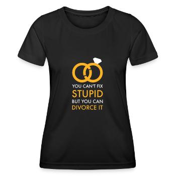 Divorce Separation Divorce Marriage Gift - Women's Functional T-Shirt - black - Front - AI Model Female 172 light (172cm)