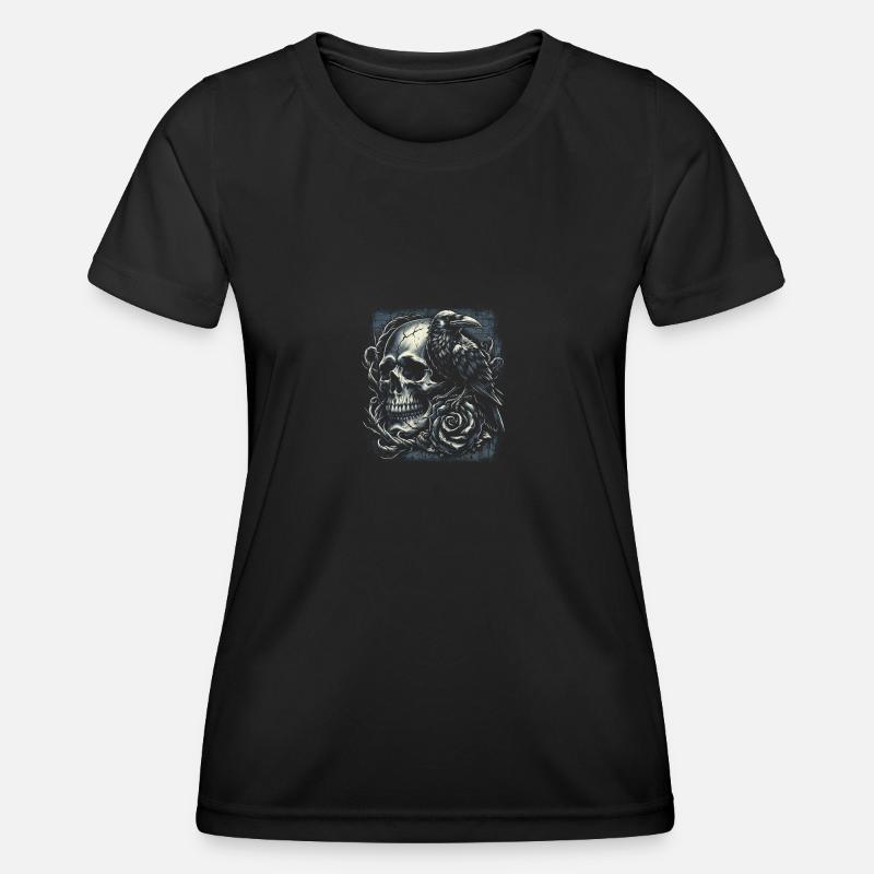 Gothic Memento Mori - Women's Functional T-Shirt - black