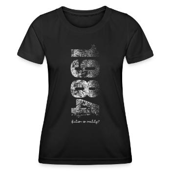 1984 - fiction ou réalité - Orwell - T-shirt sport Femme - noir - Devant - AI Model Female 172 light (172cm)
