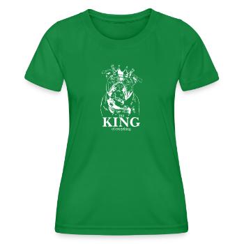VIEUX DEUTSCH BULLDOG Roi de tout Wilsigns - T-shirt sport Femme - vert - Devant - AI Model Female 172 dark (172cm)