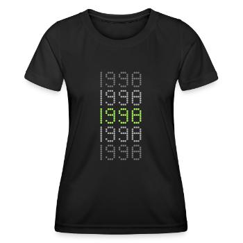 Style 1998 - T-shirt sport Femme - noir - Devant - AI Model Female 172 light (172cm)