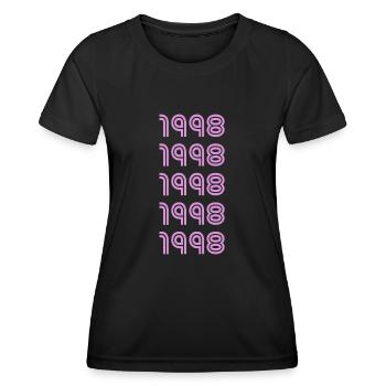 Style 1998 - Frauen Funktions-T-Shirt - Schwarz - Vorne - AI Model Female 172 light (172cm)