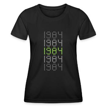 1984 1984 - T-shirt sport Femme - noir - Devant - AI Model Female 172 light (172cm)
