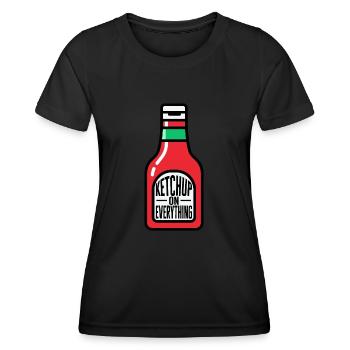 Ketchup Ketchup à la tomate - T-shirt sport Femme - noir - Devant - AI Model Female 172 light (172cm)