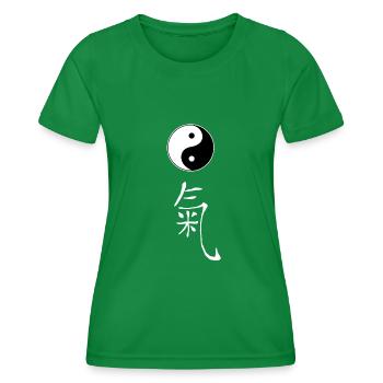 yin yang qi - T-shirt sport Femme - vert - Devant - AI Model Female 172 dark (172cm)