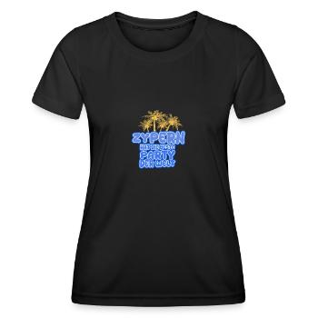 Zypern als Urlaub - Frauen Funktions-T-Shirt - Schwarz - Vorne - AI Model Female 172 light (172cm)