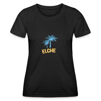 Elche Elche - Frauen Funktions-T-Shirt - Schwarz - Vorne - AI Model Female 172 light (172cm)