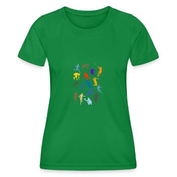 Sportarten - Frauen Funktions-T-Shirt - Kelly Green - Vorne - AI Model Female 172 dark (172cm)