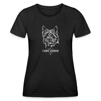 Cairn Terrier Mom Dog Dog Wilsigns - Women's Functional T-Shirt - black - Front - AI Model Female 172 light (172cm)