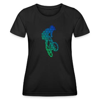 Vélo bmx vélo bmx Femmes Hommes bmx garçons - T-shirt sport Femme - noir - Devant - AI Model Female 172 light (172cm)