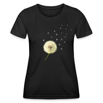 Pusteblume wünsch dir was - Frauen Funktions-T-Shirt - Schwarz - Vorne - AI Model Female 172 light (172cm)