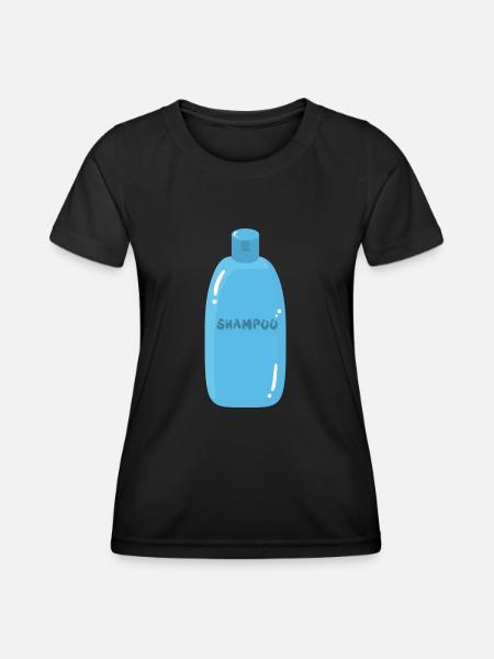 Shampoo - Frauen Funktions-T-Shirt - Schwarz